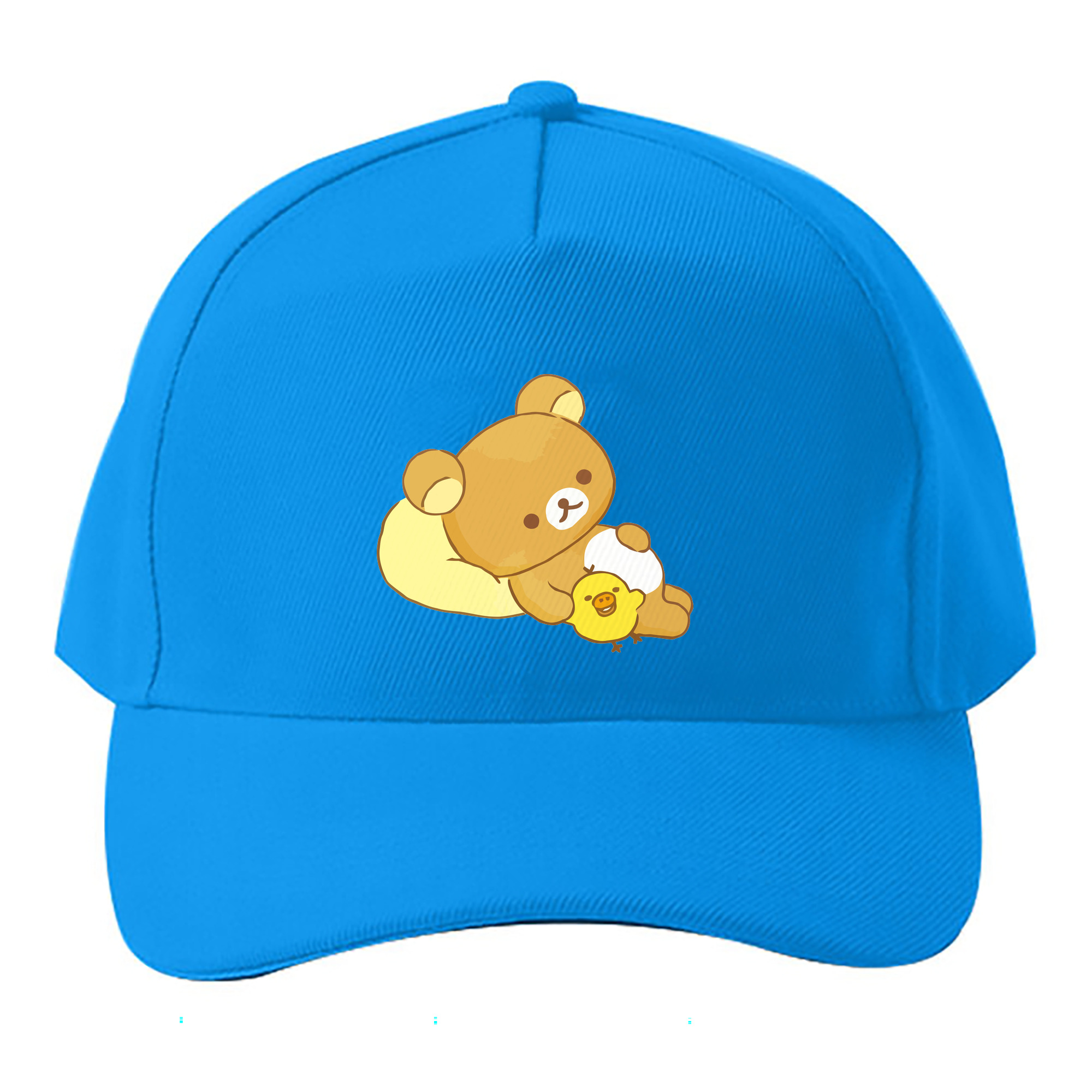 （画像用） リラックマ リラックマ キイロイトリ Rilakkuma Korilakkuma Kiiroitori ベースボールキャップ 綿100％ 男女兼用 帽子 スポーツ